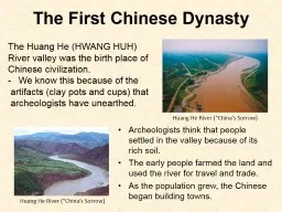 The First Chinese Dynasty