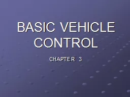 BASIC VEHICLE CONTROL