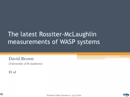 The latest Rossiter-McLaughlin measurements of WASP