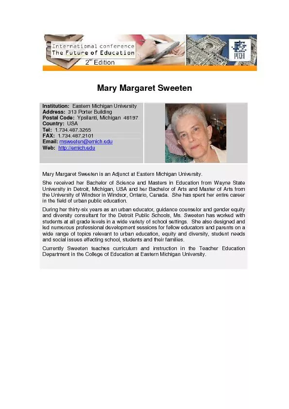 Mary Margaret Sweeten