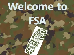 Welcome to FSA