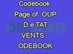 CSPINSCR Coup Data Codebook  Page of  OUP D e TAT VENTS    ODEBOOK Monty G