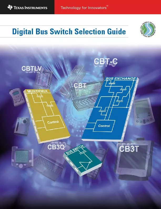 Digital Bus Switch Selection Guide