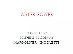 Water power