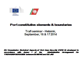 Port constitutive elements & boundaries