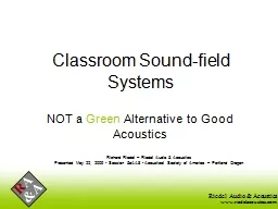 Classroom Sound-field Systems
