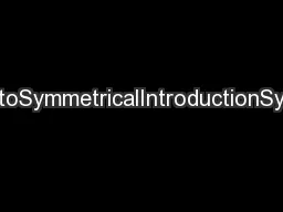 ProtectionIntroductiontoSymmetricalIntroductionSymmetrical components