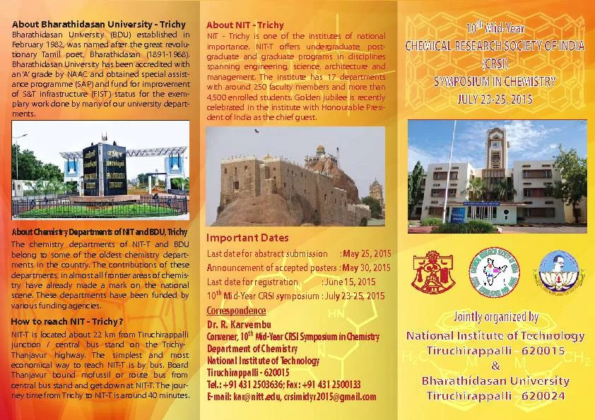 CHEMICAL RESEARCH SOCIETY OF INDIA