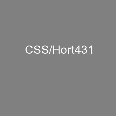 CSS/Hort431