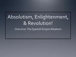 Absolutism, Enlightenment, & Revolution!