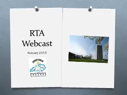 RTA Webcast