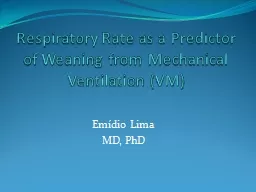 Respiratory Rate as a Predictor of Weaning from Mechanical
