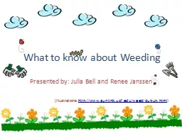 What to know about Weeding
