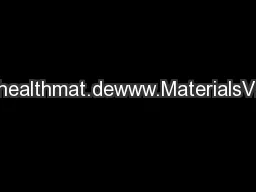 www.advhealthmat.dewww.MaterialsViews.com