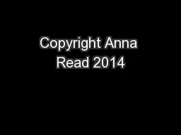 Copyright Anna Read 2014