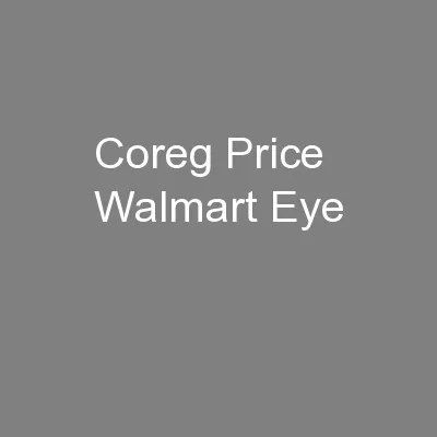 Coreg Price Walmart Eye