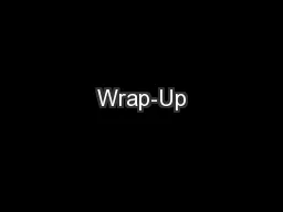 Wrap-Up