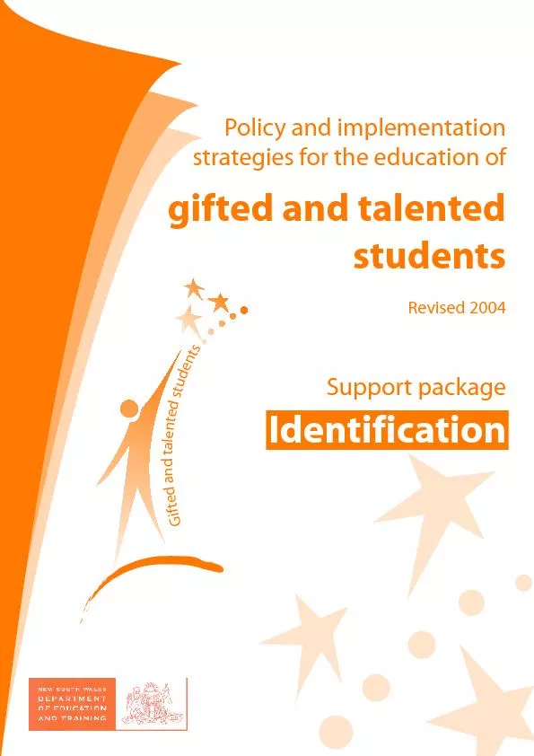 Gifted and talented students