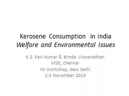 Kerosene Consumption in India