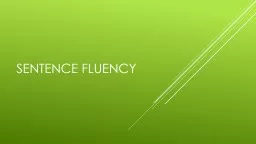 Sentence fluency