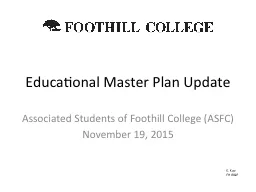 Educational Master Plan Update