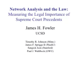 Network Analysis and the Law: