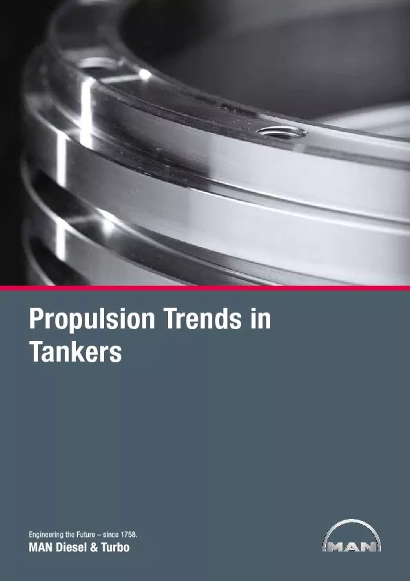 Propulsion Trends in Tankers