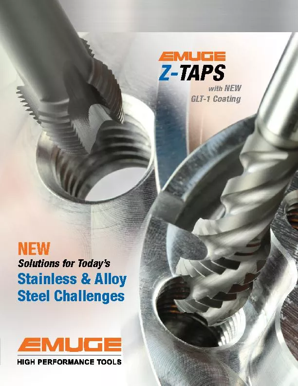 Solutions for Today’sStainless & Alloy