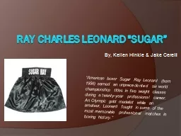 Ray Charles Leonard 