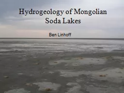 Hydrogeology of Mongolian Soda Lakes