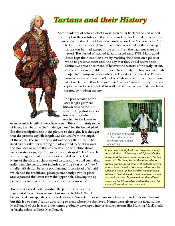 Tartans and their History