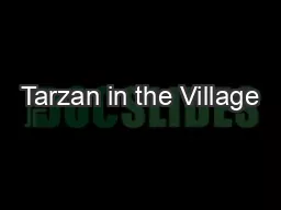 Tarzan in the Village