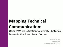 Mapping Technical Communication: