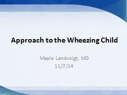 Approach to the Wheezing Child