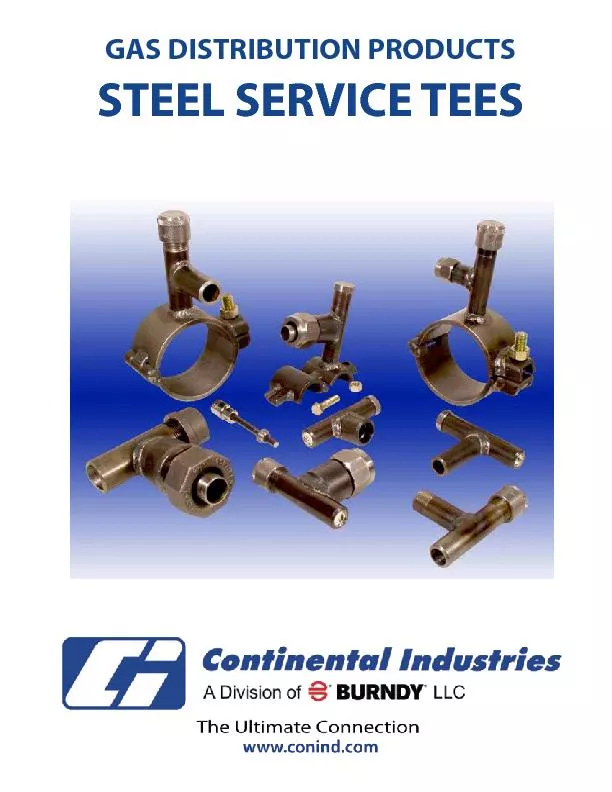 GAS DISTRIBUTION PRODUCTSSTEEL SERVICE TEES