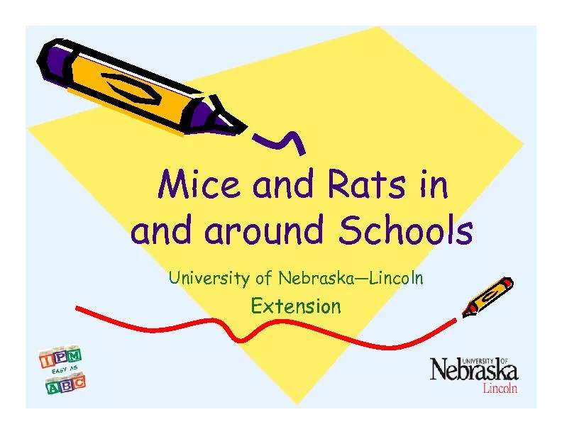 Mice and Rats in and around SchoolsUniversity of Nebraska—Lincoln