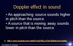 Doppler effect in sound