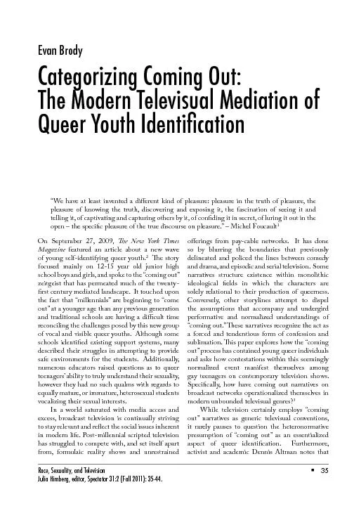 Race, Sexuality, and Television