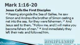Jesus Calls the First Disciples