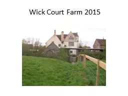 Wick Court Farm 2015