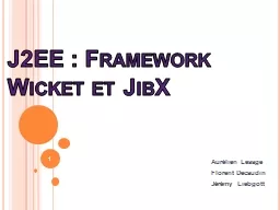 J2EE : Framework