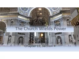 The Church Wields Power