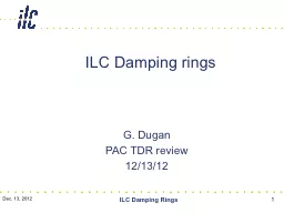 ILC Damping rings