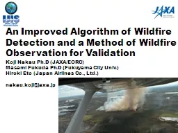 An Improved Algorithm of Wildfire Detection and a Method of