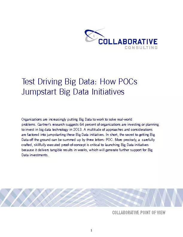 Organizations are increasingly putting Big Data to work to solve real-
