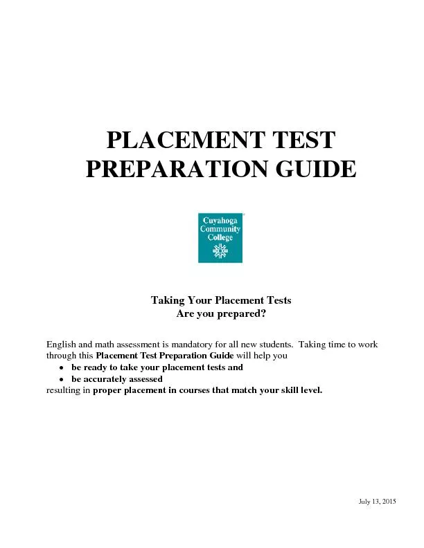 PLACEMENT TEST