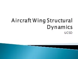 Aircraft Wing Structural Dynamics
