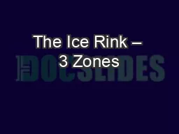 The Ice Rink – 3 Zones