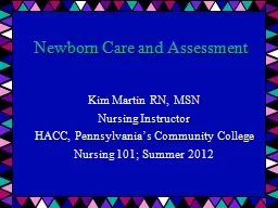 Newborn Care and Assessment