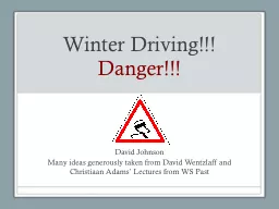 Winter Driving!!!